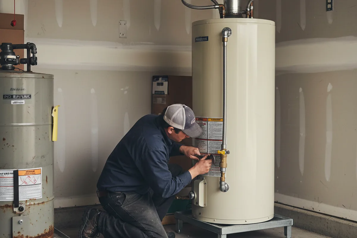 Water heater and shutoff valve replacement in Bartow